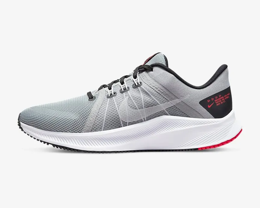 Nike Quest 4 Light Smoke Grey Black Siren Red White DA1105-007