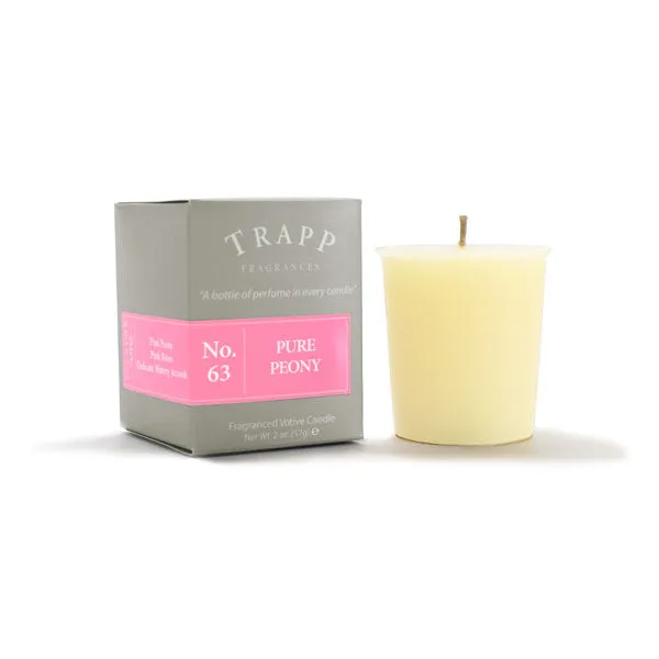 No. 63 Pure Peony - 2oz. Votive Candle