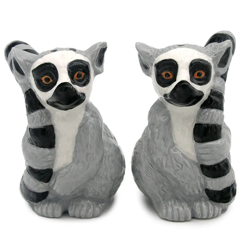 Novelty Ceramic Salt and Pepper - Lemur SP99