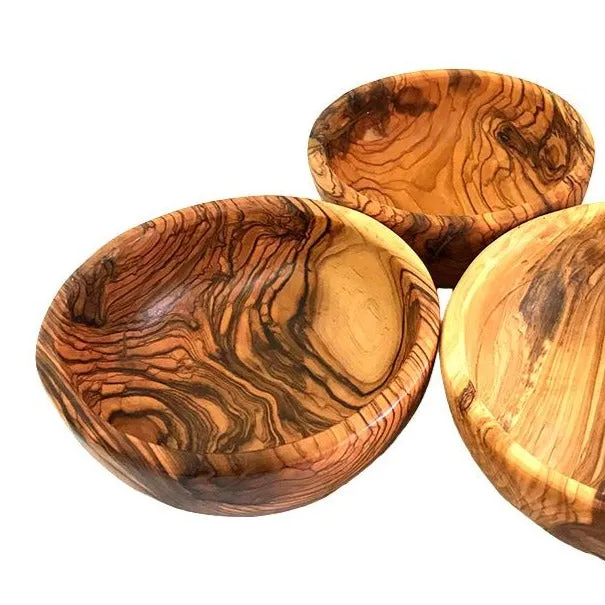 Round Olive Wood Bowls (available in three sizes)