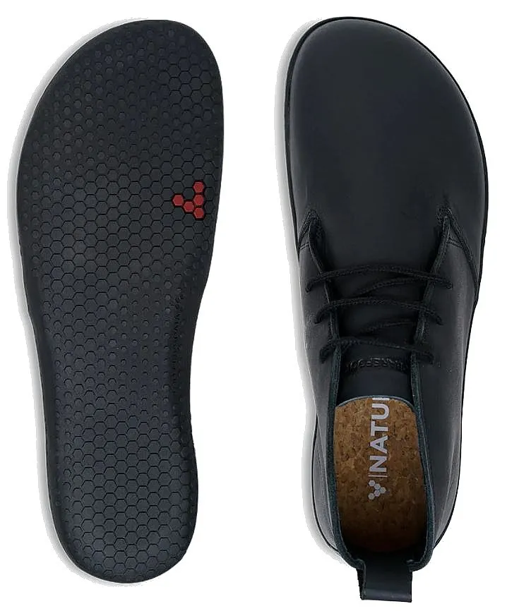 shoes Vivobarefoot Gobi III W - Obsidian/Black Leather - women´s