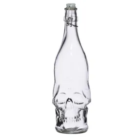 Skull Shaped Water Bottle 1L - Skulls & Roses BOT97