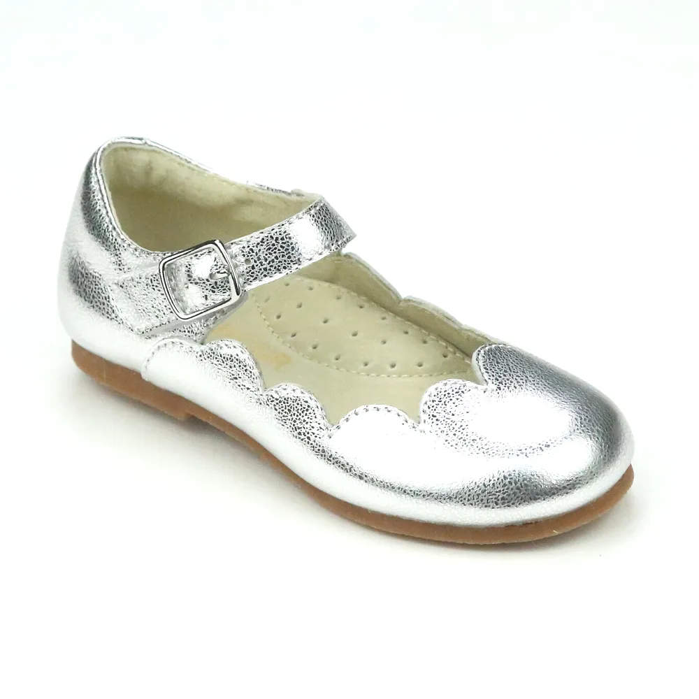 Sonia Toddler Girls Classic Scalloped Flat