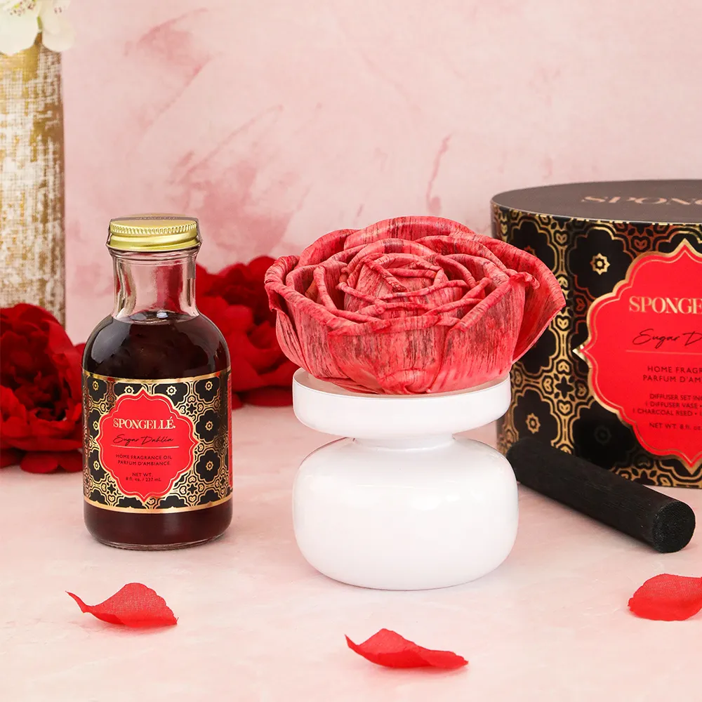 Spongellé - Sugar Dahlia Floret Diffuser Gift Set