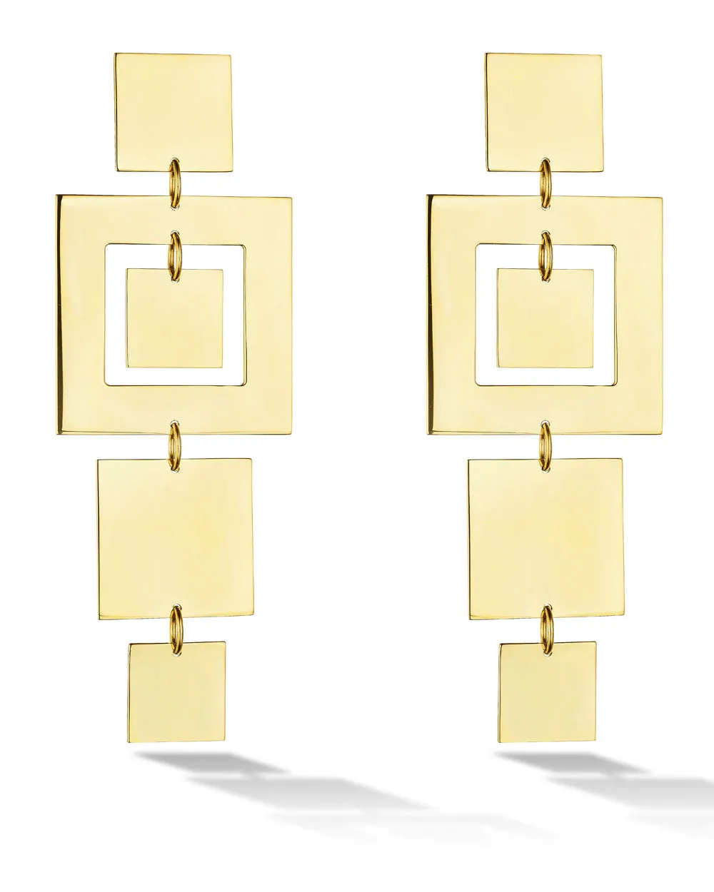 Square Foundation Statement Earrings