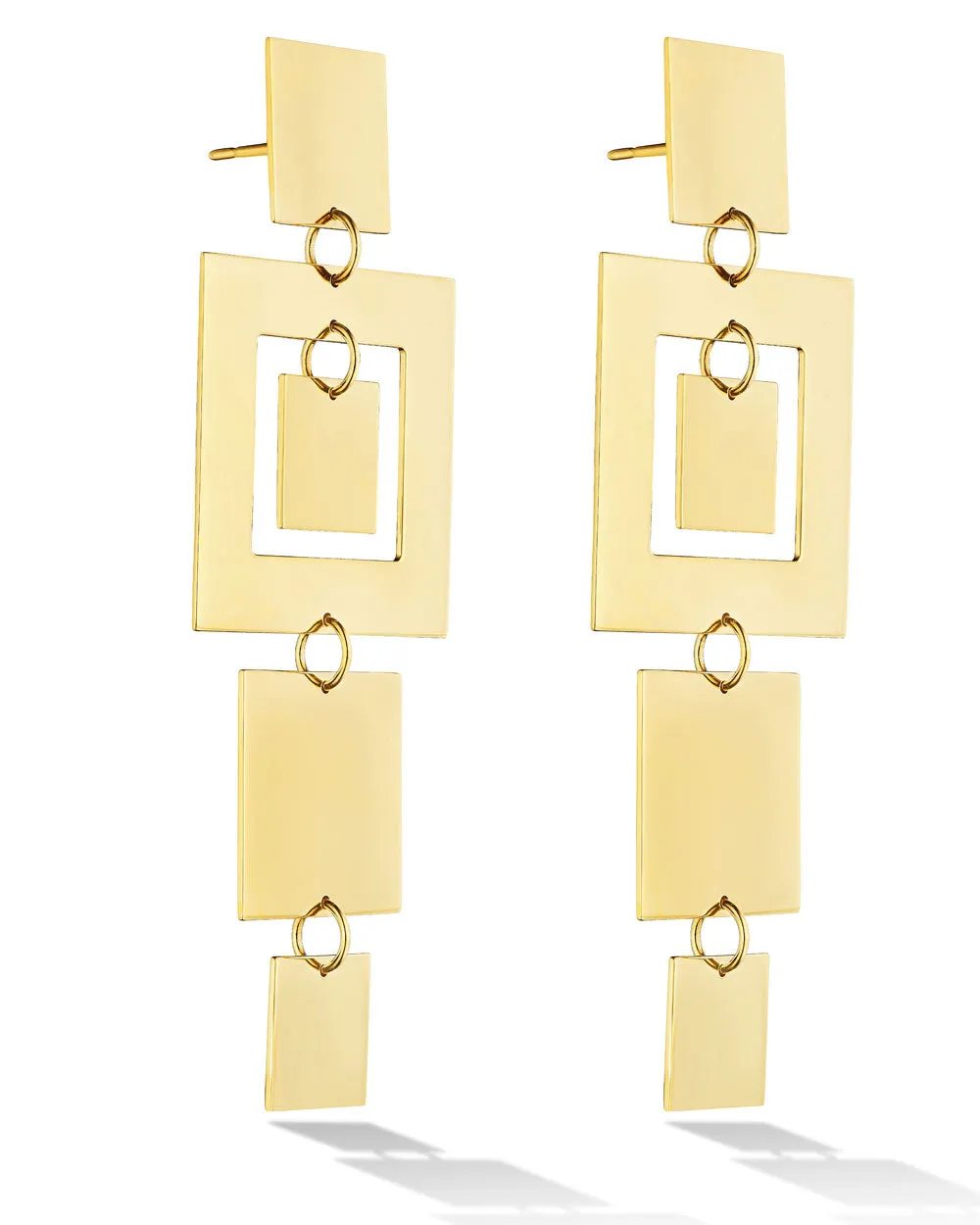 Square Foundation Statement Earrings