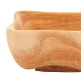 Square Olive Wood Bowl (available in three sizes)