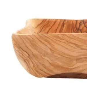 Square Olive Wood Bowl (available in three sizes)