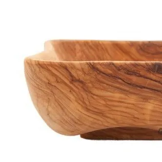 Square Olive Wood Bowl (available in three sizes)