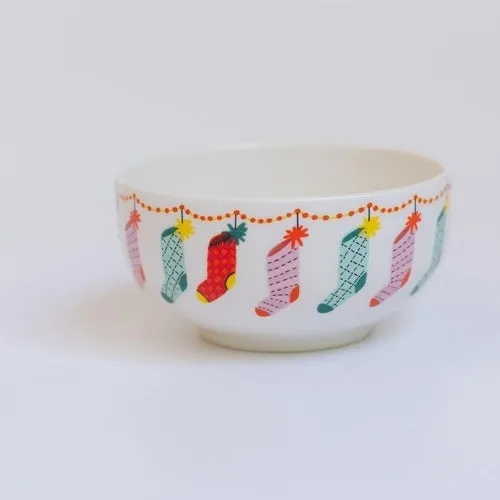 Stockings Ceramic Dip Bowl