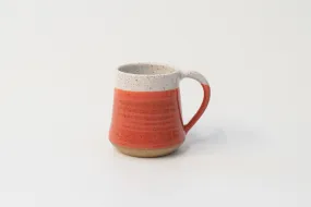 Tapered 14 oz Mug in Coral Glaze