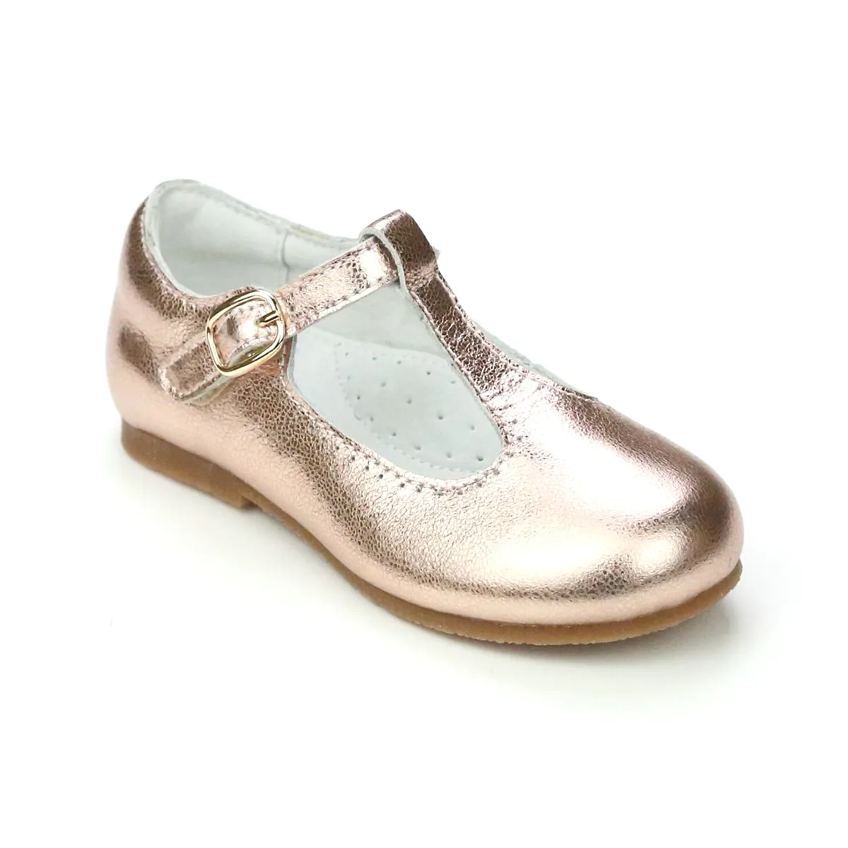 Toddler Girls Eleanor Classic Leather T-Bar Flat