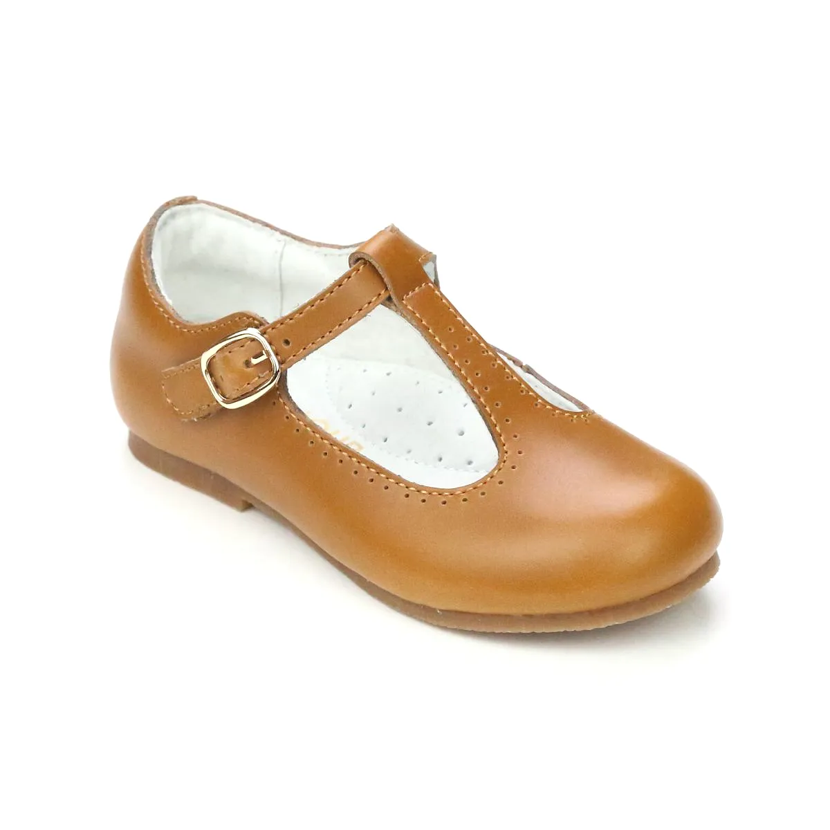 Toddler Girls Eleanor Classic Leather T-Bar Flat