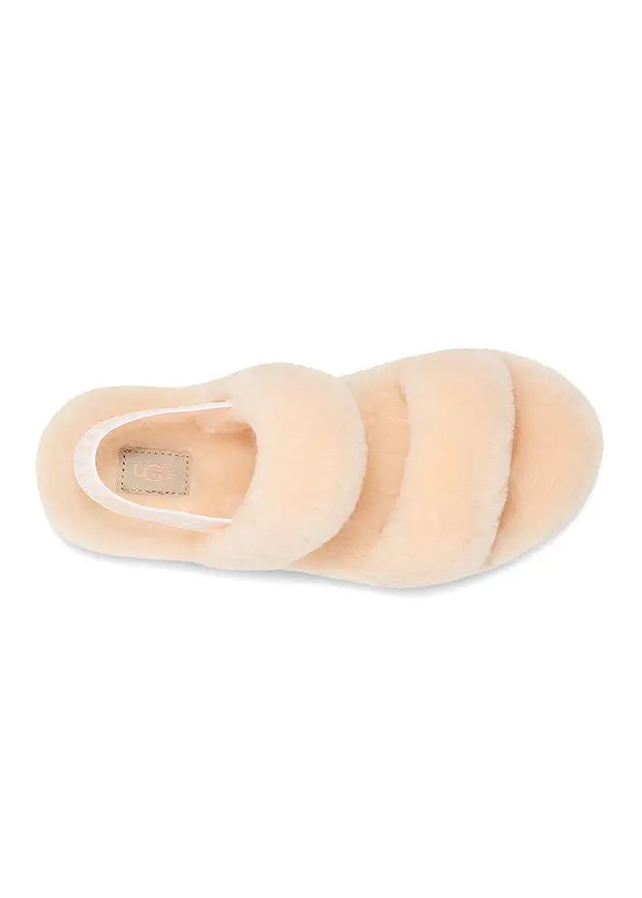 UGG Oh Yeah Slide Slippers - peach fuzz