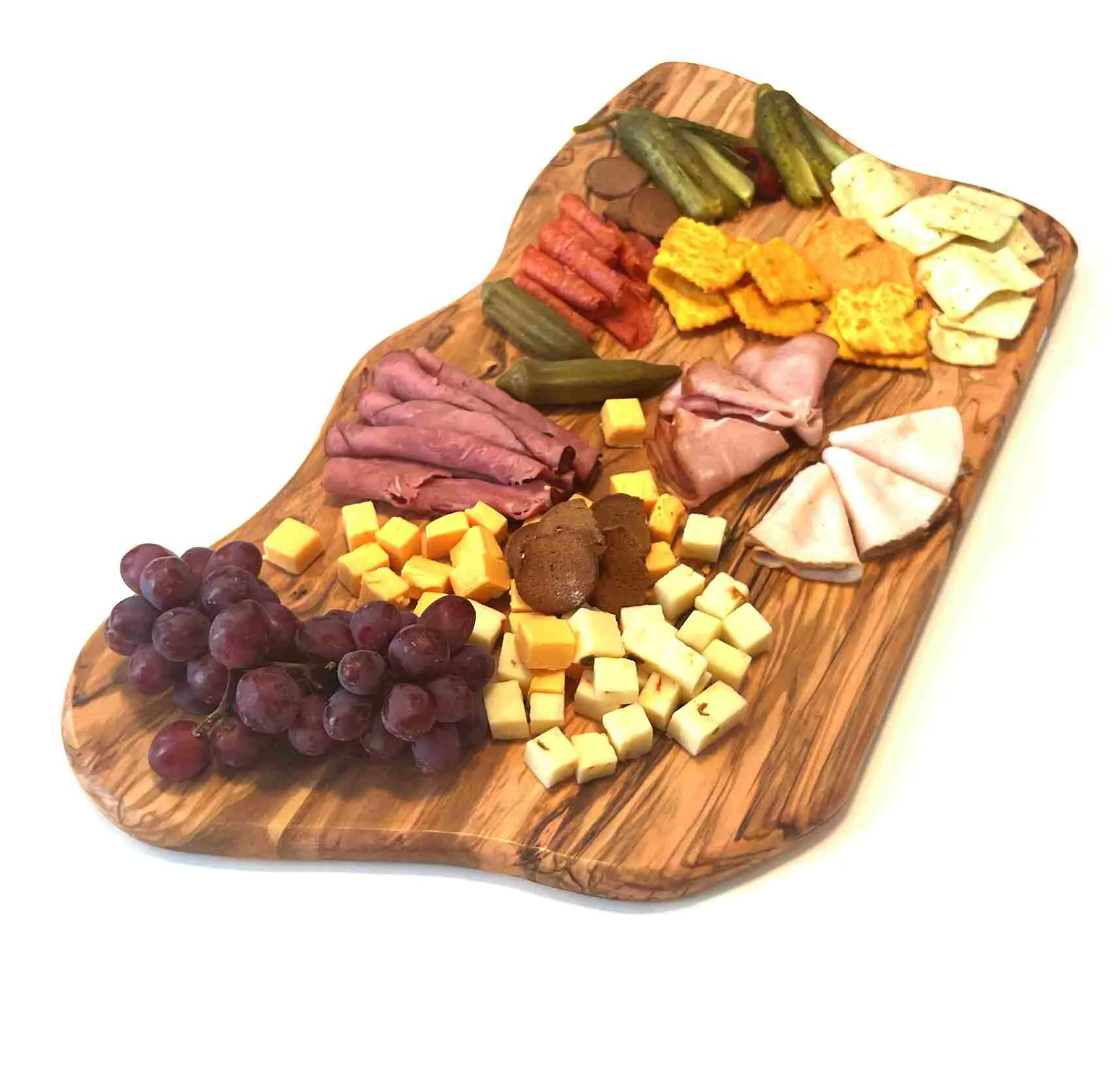 Unique Wooden Cutting Board / Charcuterie Board Handmade from Olive Wood Grown in Holy Land