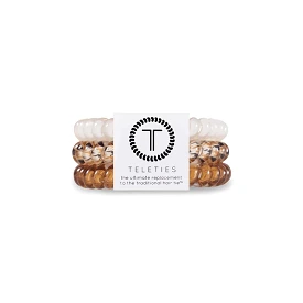 Upstate Beige Small Hair Tie 3 Pack