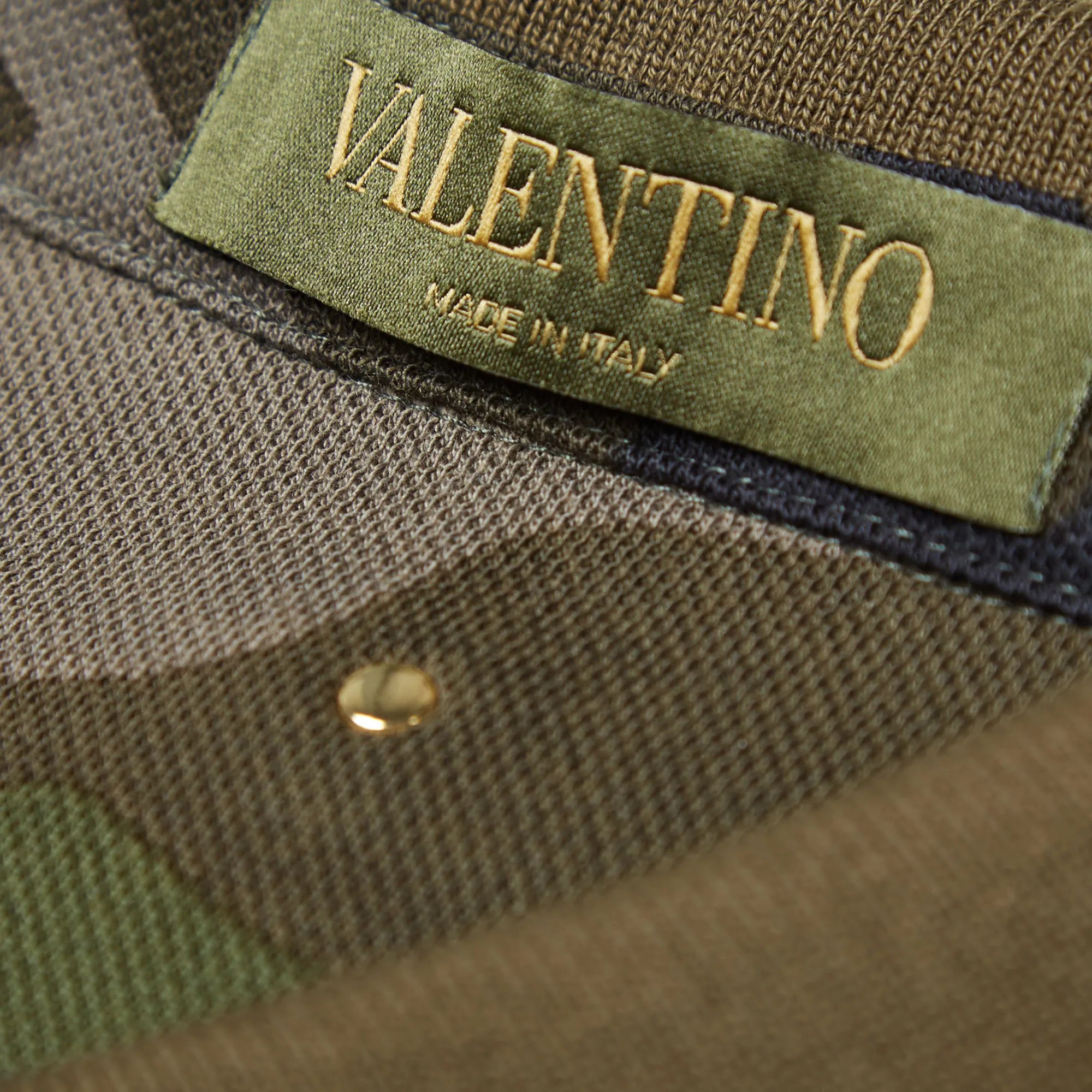 Valentino Camouflage Pique PoloGreen