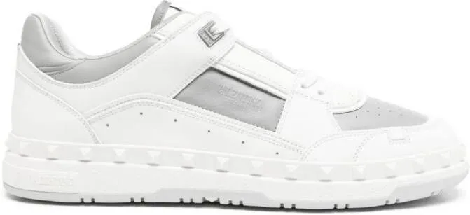 Valentino Garavani Freedots panelled Rockstud-detail sneakers White