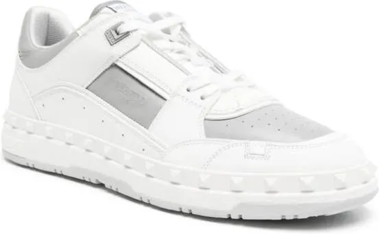 Valentino Garavani Freedots panelled Rockstud-detail sneakers White