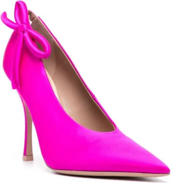 Valentino Garavani Nite-Out 110mm satin pumps Pink