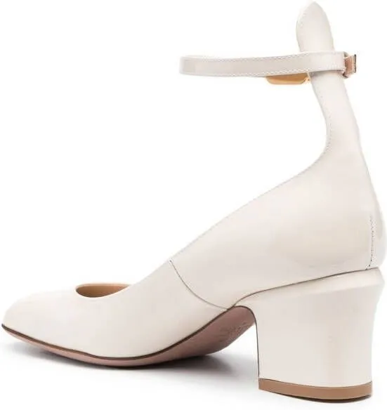 Valentino Garavani Tan-Go 60mm patent-leather pumps Neutrals