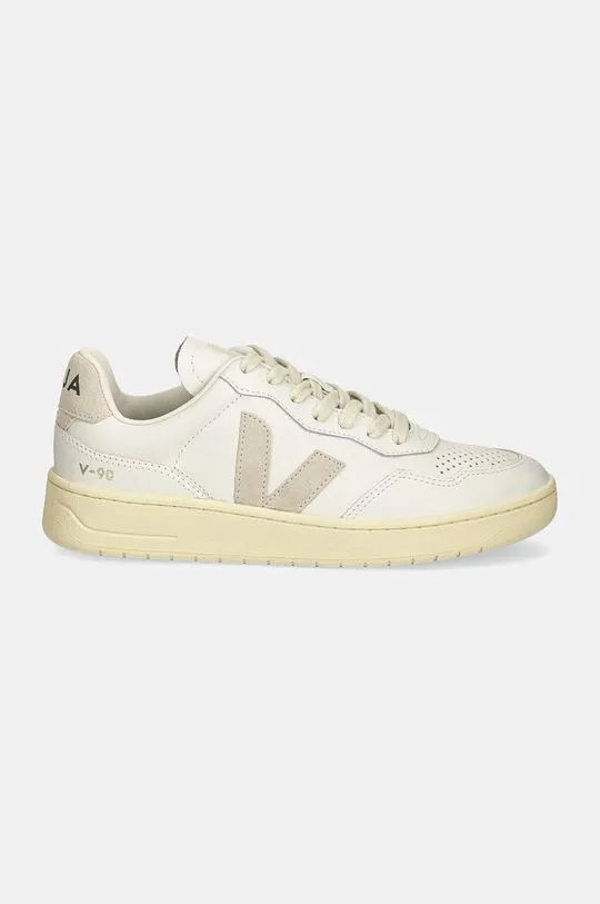 Veja leather sneakers V-90 white color VD2003655A