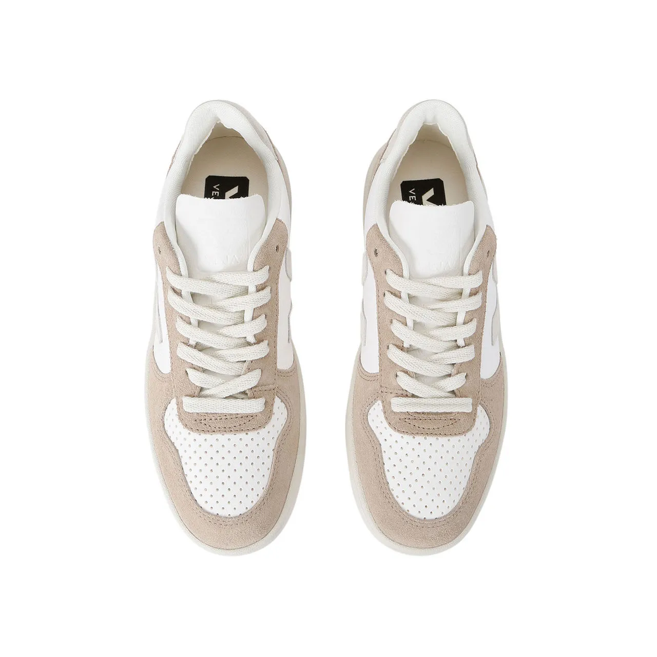 VEJA V-10 Lace-Up Trainers - White