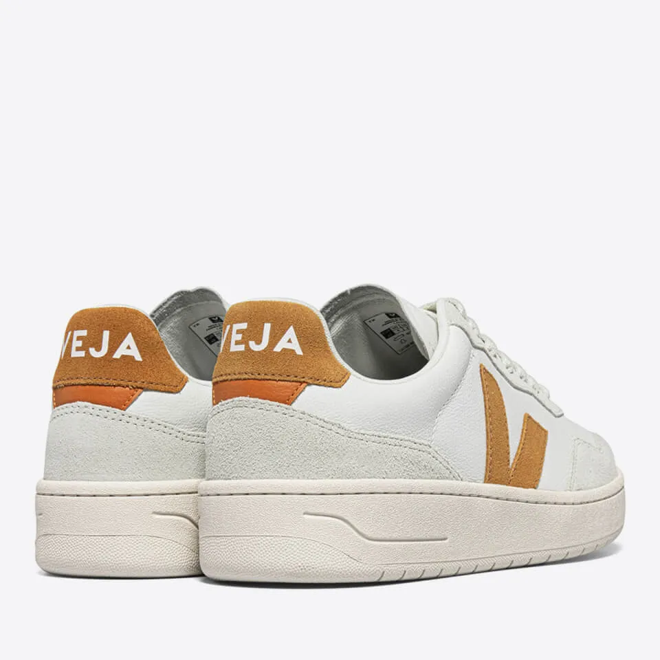 Veja Women's V-90 Bastille Leather and Suede Trainers - UK 2 | Coggles