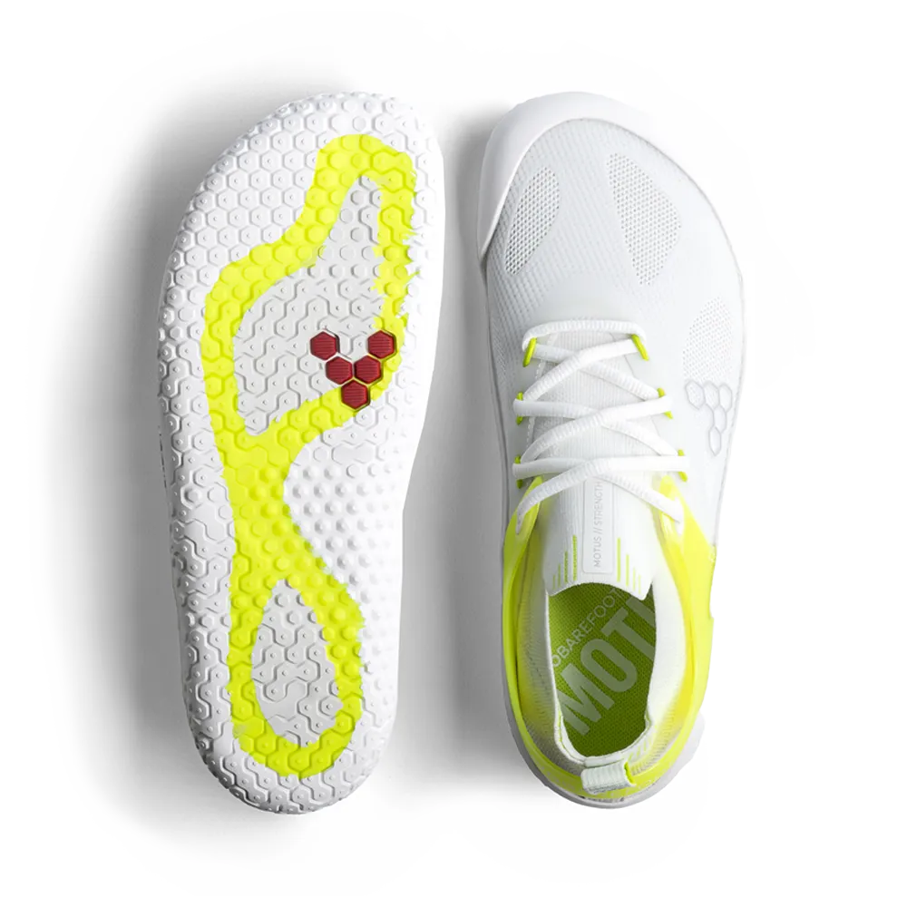 Vivobarefoot Motus Strength Mens White/Acid Lime