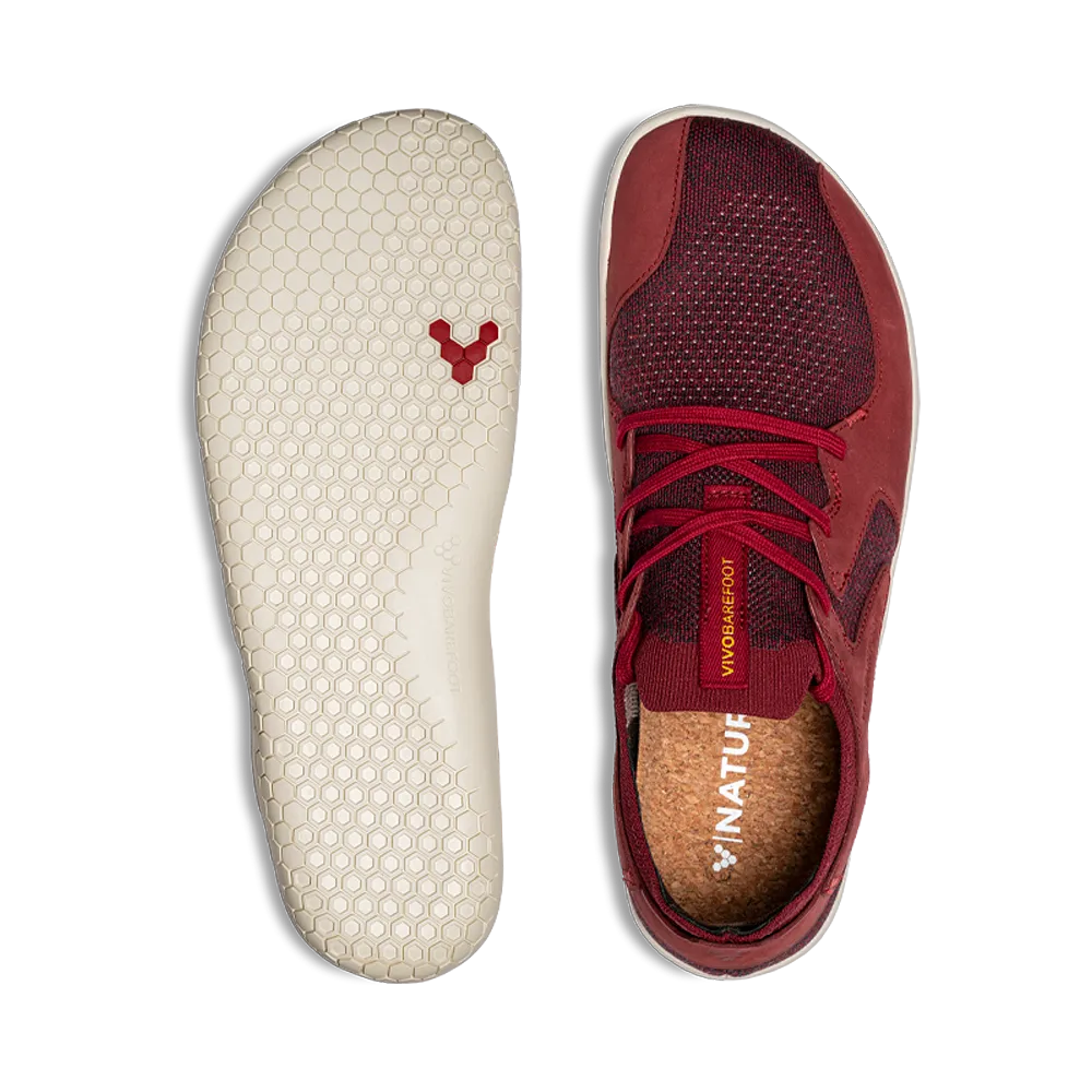 Vivobarefoot Primus Asana II Mens Burgundy