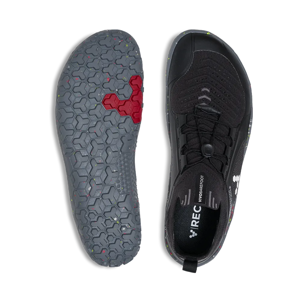 Vivobarefoot Primus Trail Knit FG Mens Obsidian/ Grey