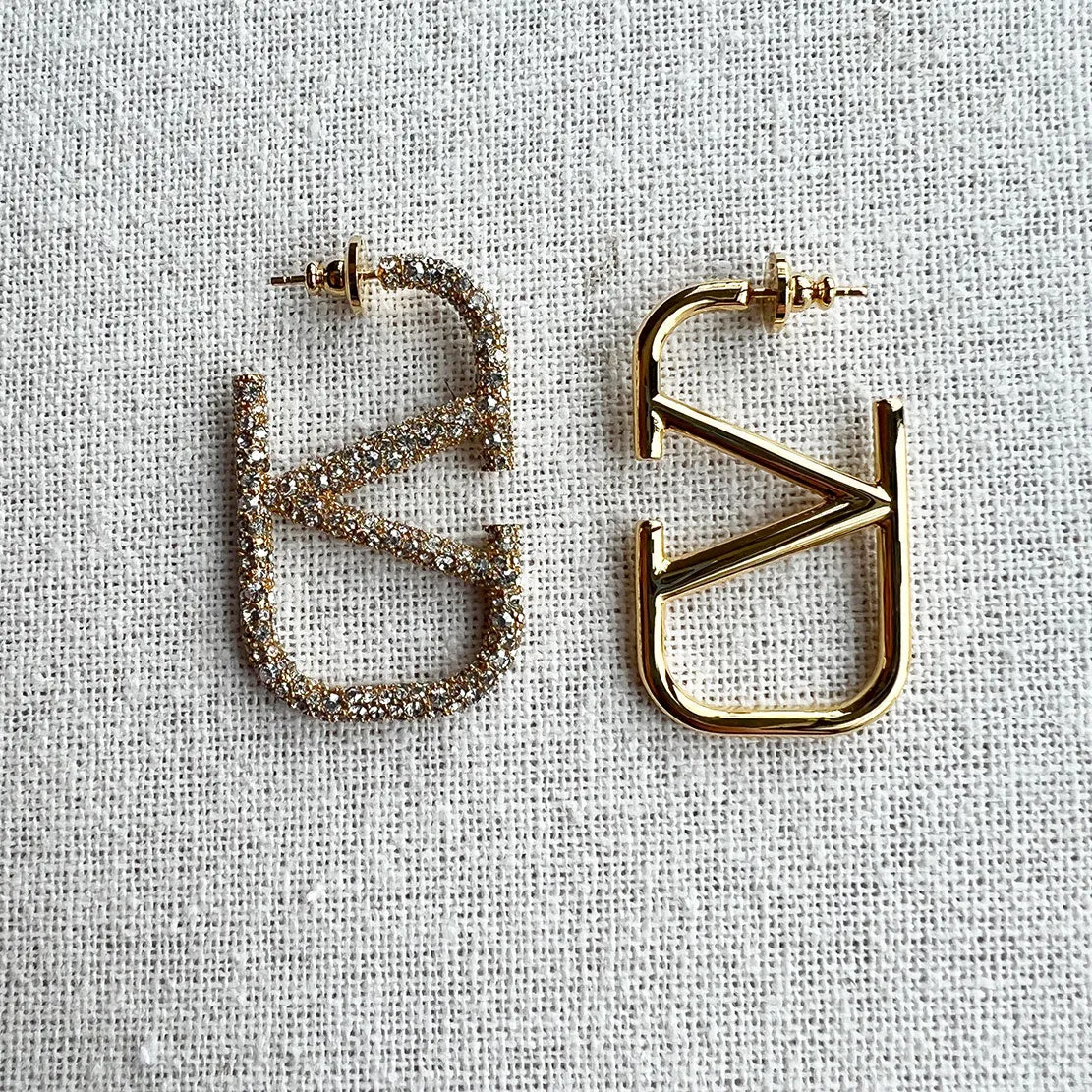 VLOGO Signature Metal Earring