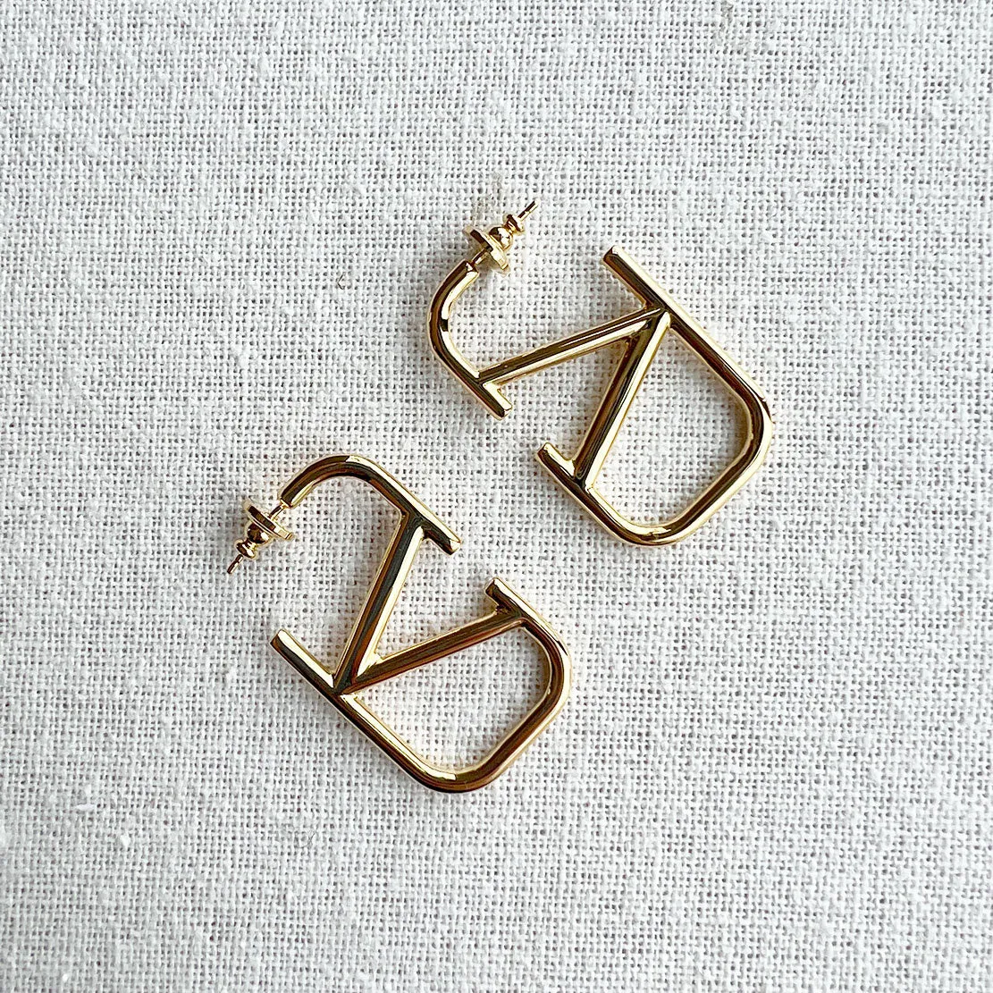 VLOGO Signature Metal Earring