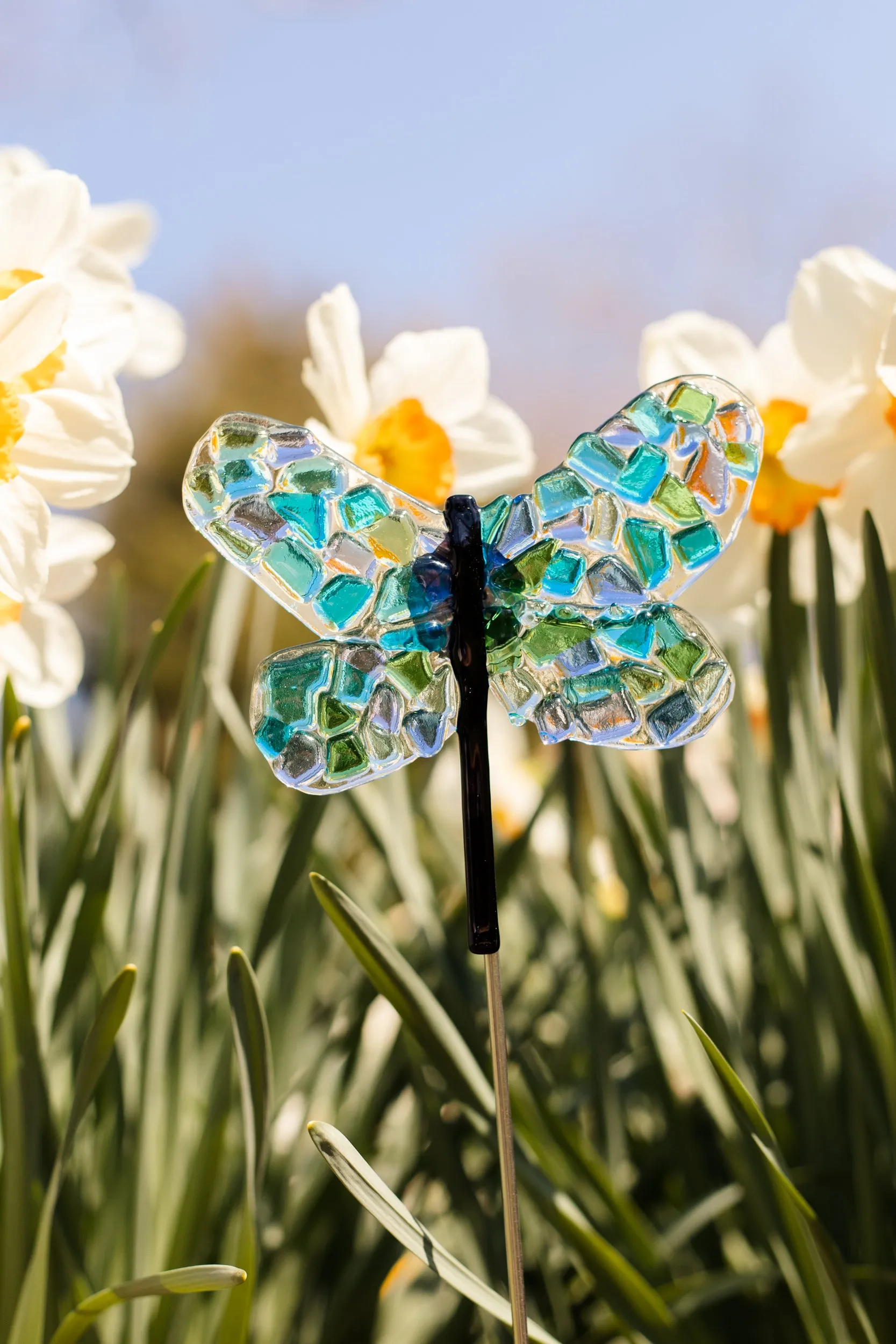 Water Dragonfly Garden Stake